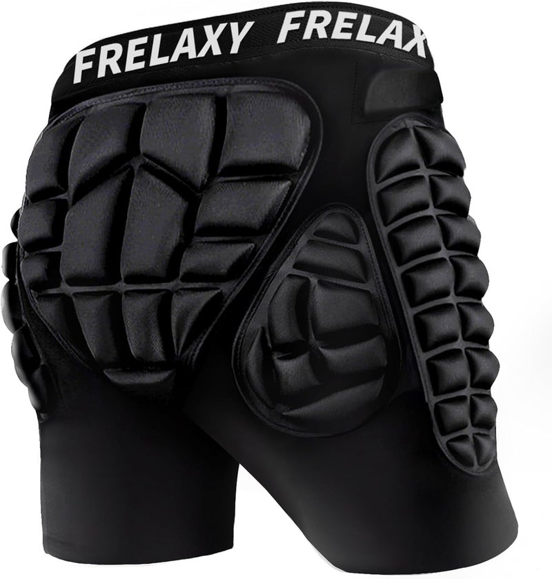 Frelaxy 3D Protective Butt Pads Padded Shorts for Snowboard, Ski and Skate, Crash Pad Impact Gear, Protection for Tailbone, Hip, and Butt - Image 1